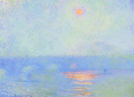 Claude Monet Waterloo Bridge, Effect of Sunlight in the Fog China oil painting art